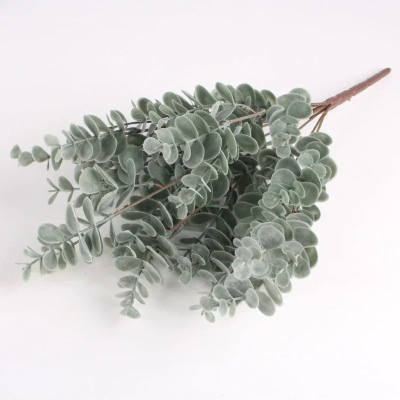 Nordic Style Artificial Plant Eucalyptus Money Leaf Home Wedding Decoration Green Plant Bonsai Flower Arrangement Bouquet