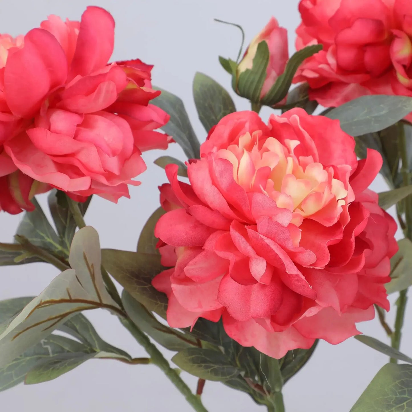 Artificial Peony Flower Single Big Flower Head Fake Flower Home Decoration Hotel Wedding Flowers Row Light Luxury Decoration