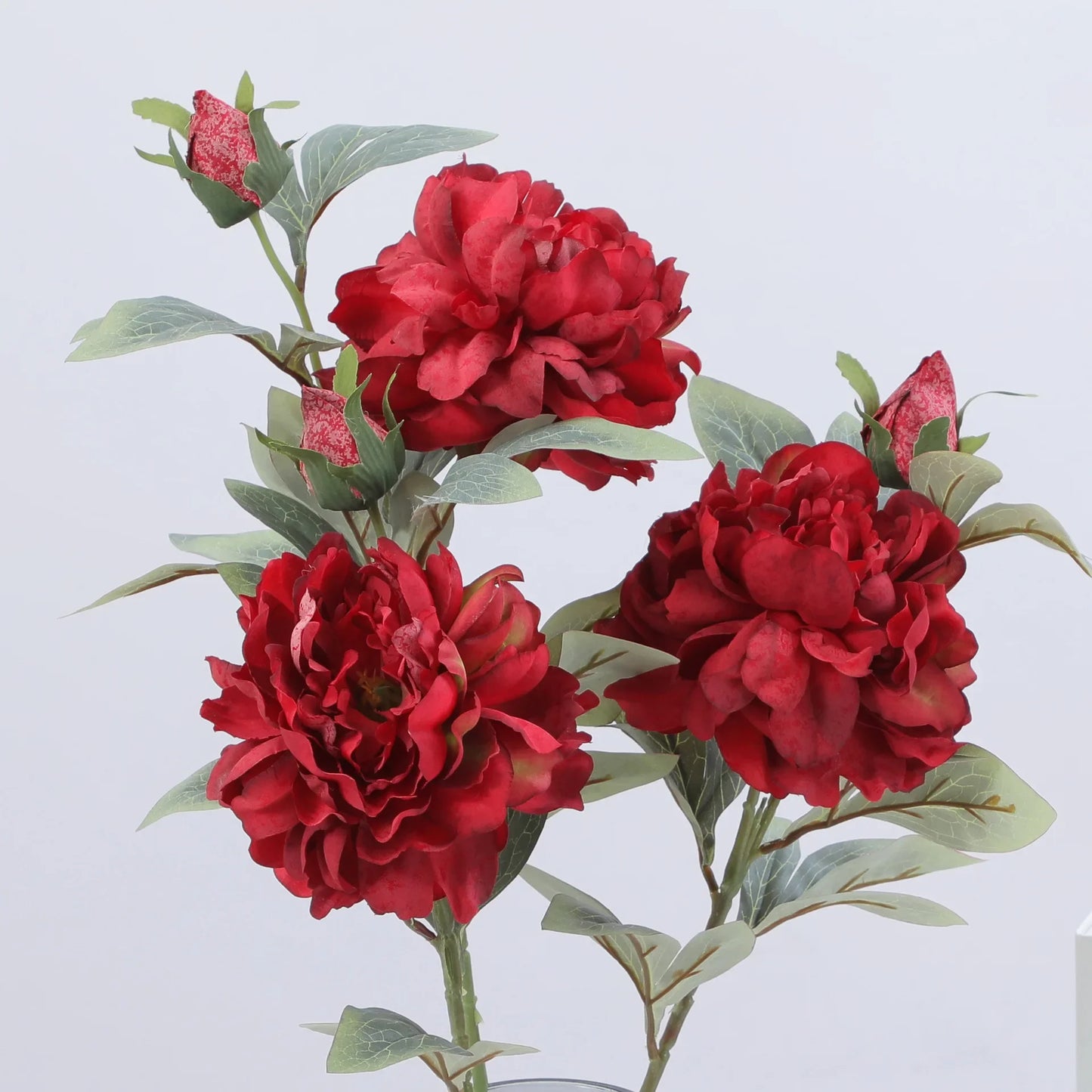 Artificial Peony Flower Single Big Flower Head Fake Flower Home Decoration Hotel Wedding Flowers Row Light Luxury Decoration